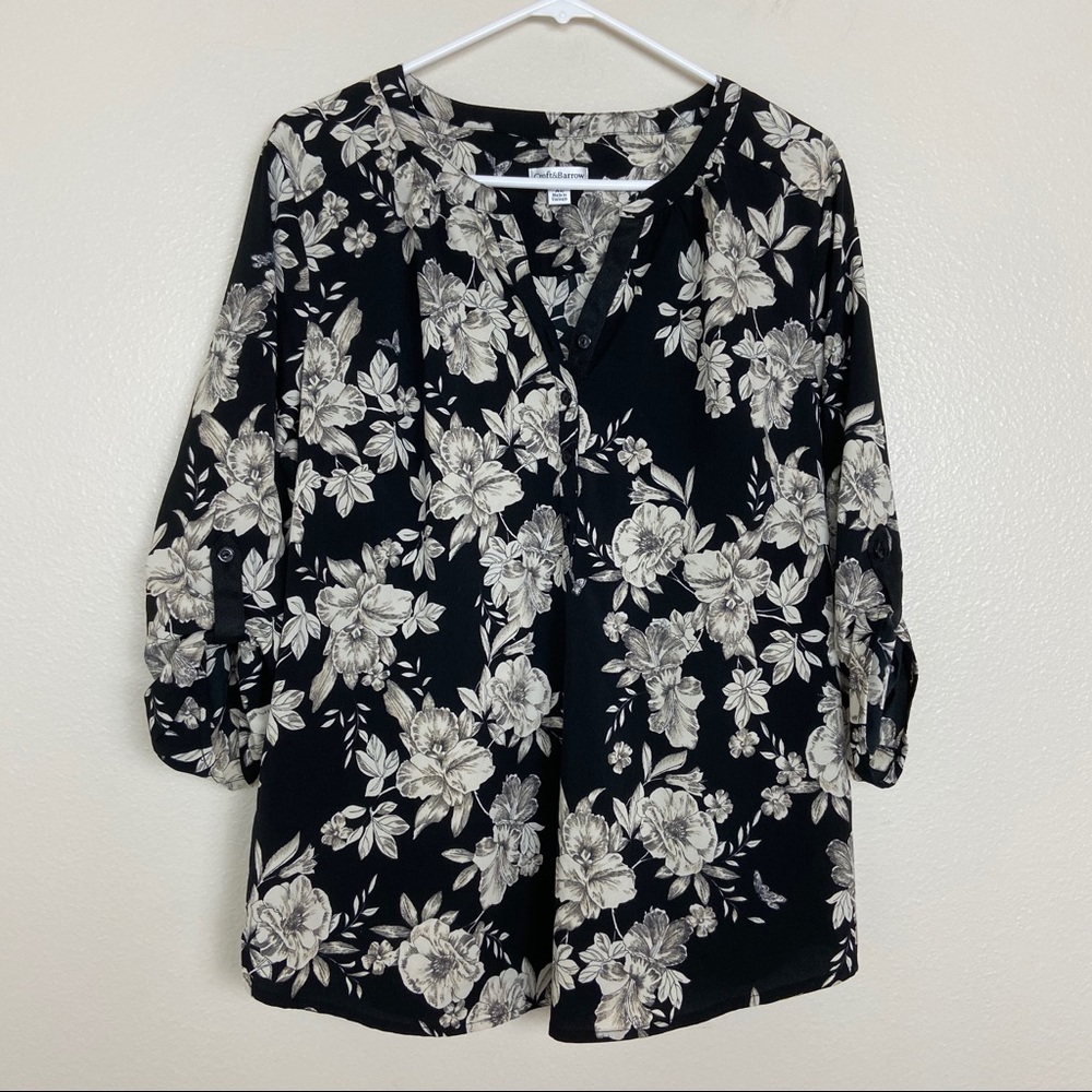 Croft & Barrow Floral lightweight blouse
